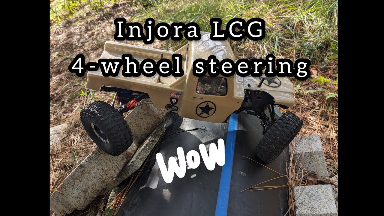 Injora LCG chassis 4- wheel steering conversion