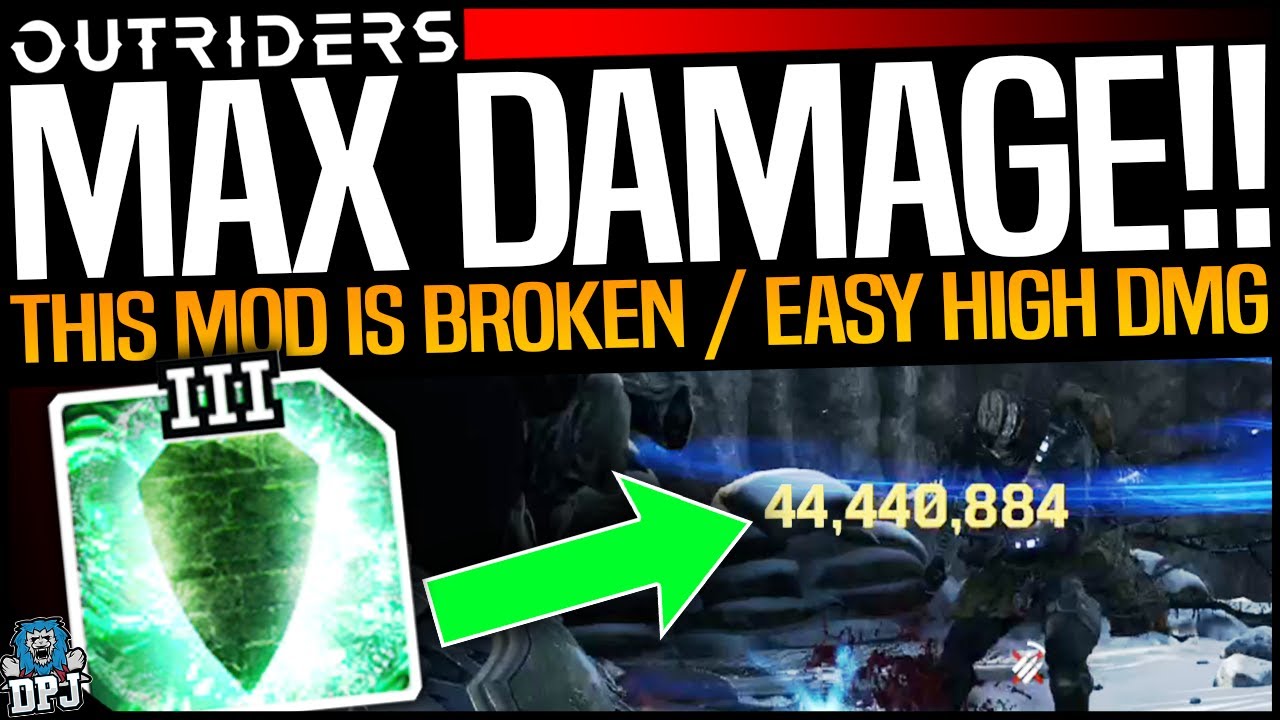 Outriders: BEST DAMAGE MOD - This Is CRAZY - MAXIMUM DAMAGE ALL SOURCES - Best Legendary Weapon Mod
