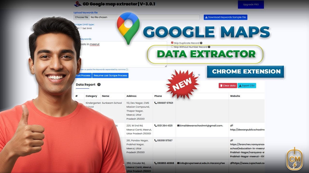 google map data extractor chrome extension | google maps data scraper | google map data scraper
