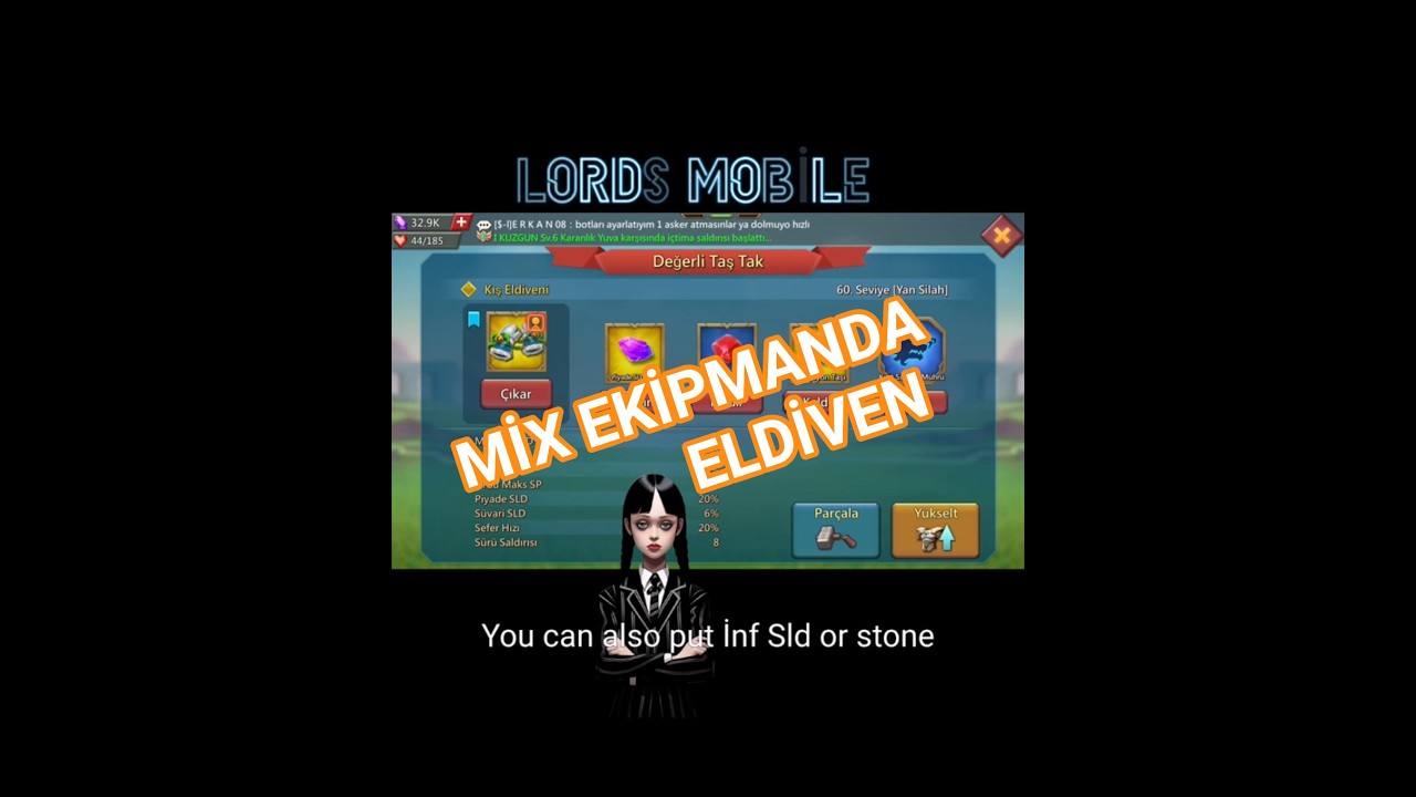 MİX EKİPMANDA ELDİVENE TAKILACAK TAŞLAR - LORDS MOBİLE #lordsmobilet&uuml;rkiye