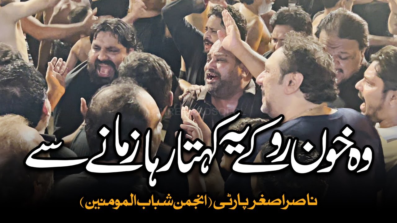 Wo Khoon Ro Ky | AM Records | Nasir Asghar Party | Azakhana e Zahra 4 Safar 2025