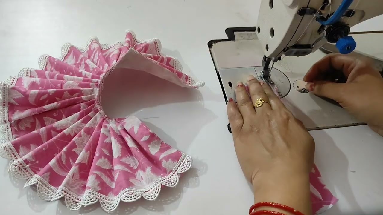 4/5 नंबर लड्डू गोपाल गर्मी की ड्रेस बनाना सीखें | How To Make Easy Beautiful Summer Dress For Kanha 