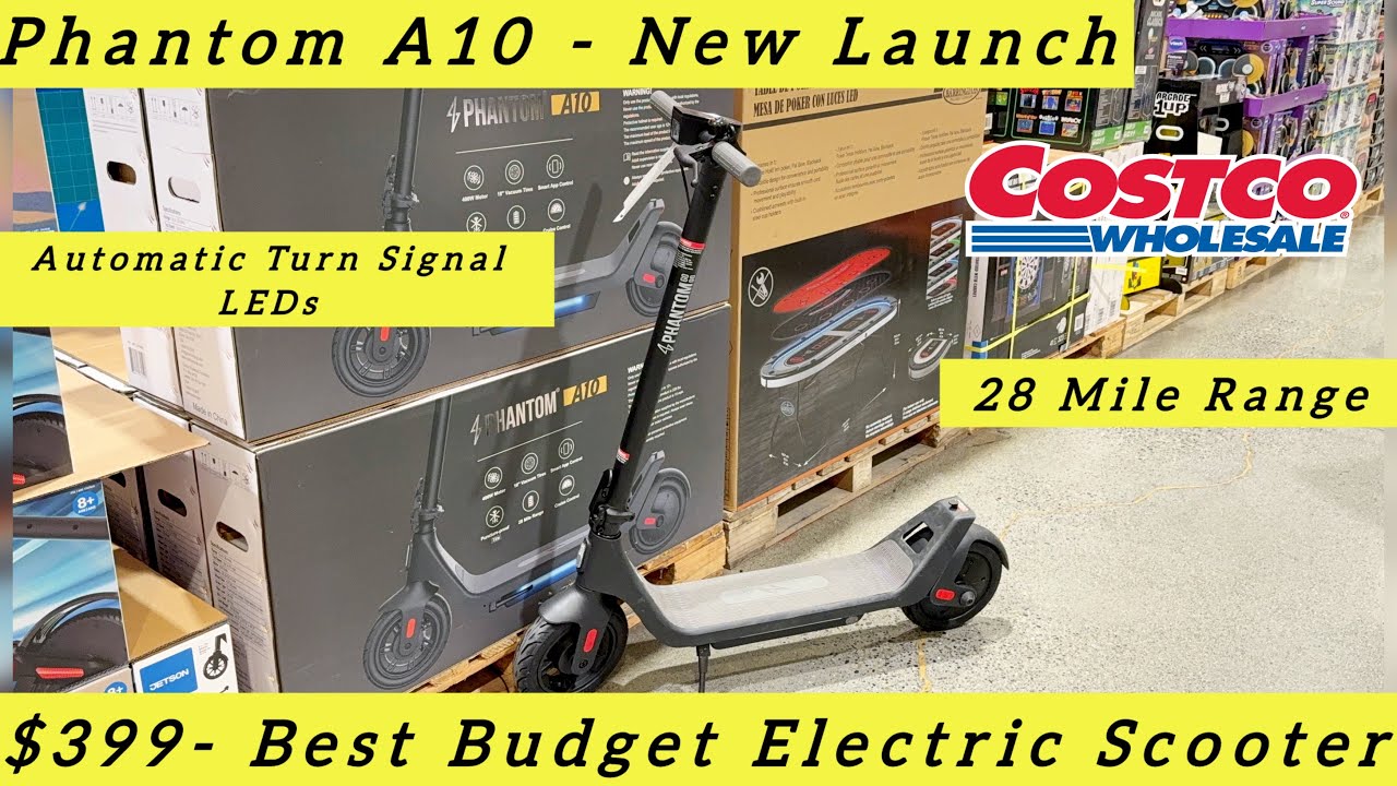Phantom A10 Smart Electric Scooter from Costco | Detailed Review | New Launch | 400W | 28 Mile Range