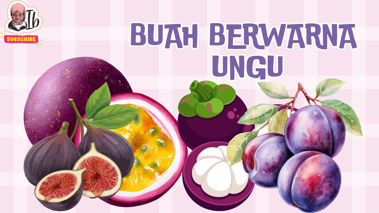 Mengenal Buah Warna Ungu | Belajar Warna & Nama Buah untuk Anak