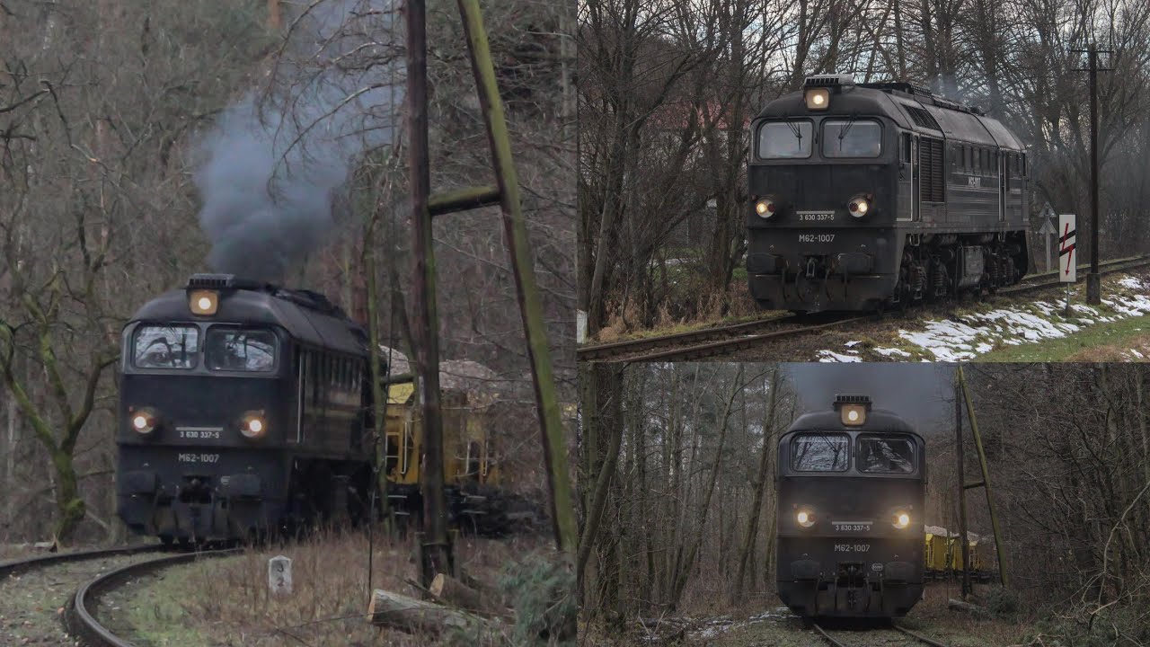 Czarny M62-1007 na szlaku do kamieniołomu Zalas