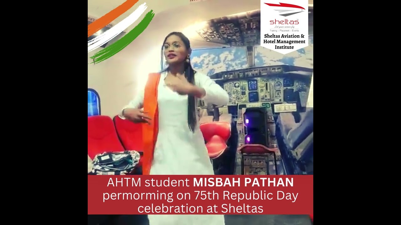 AHTM student MISBAH PATHAN permorming on 75th Republic Day celebration at Sheltas