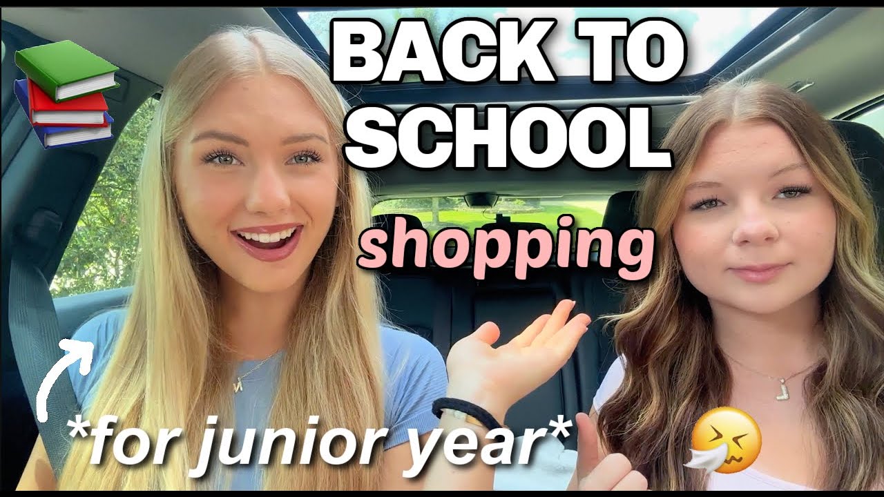 BACK TO SCHOOL shopping for my junior year of high school...