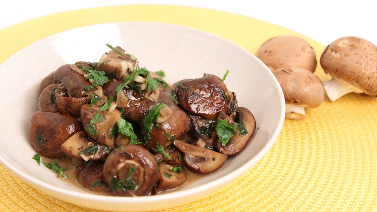 Parmesan Sauteed Mushroom Recipe - Laura Vitale - Laura in the Kitchen Episode 842