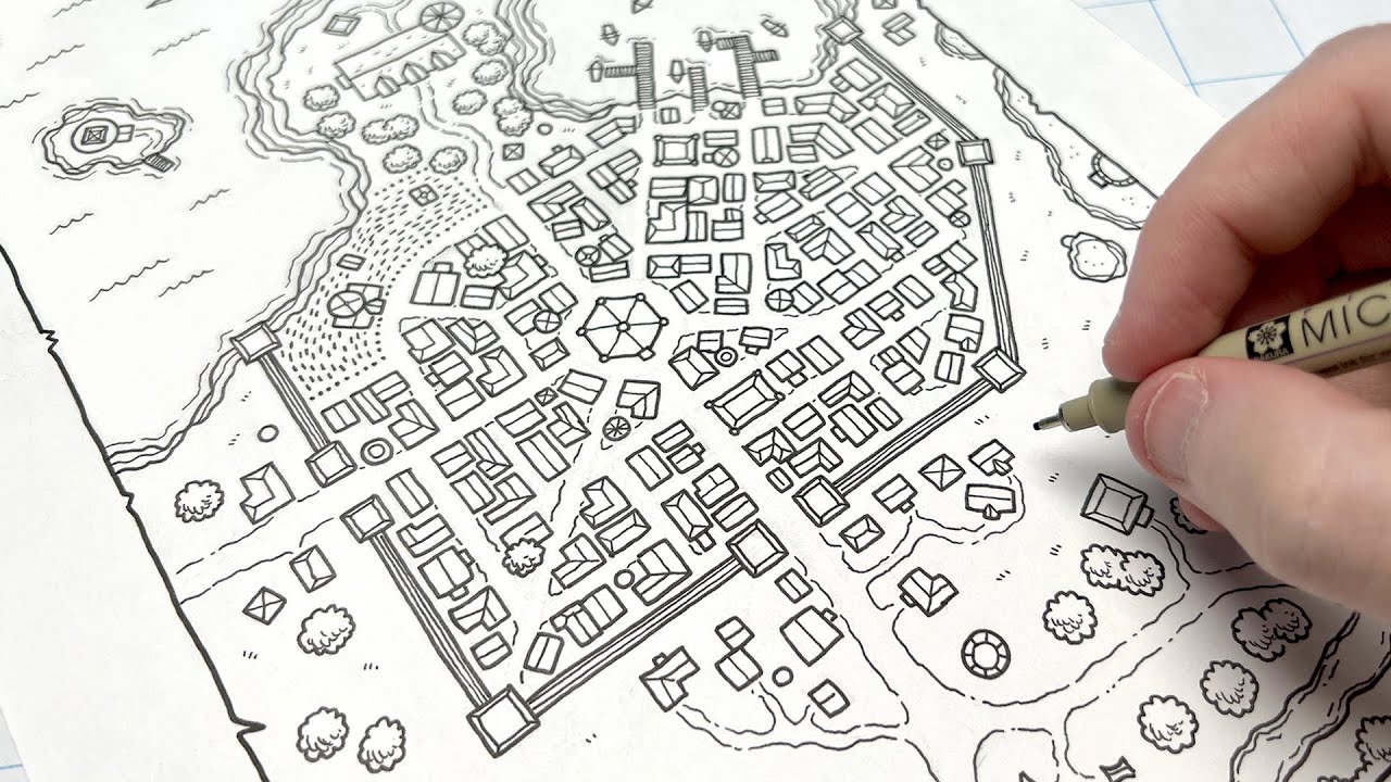 Drawing Fantasy Cities!