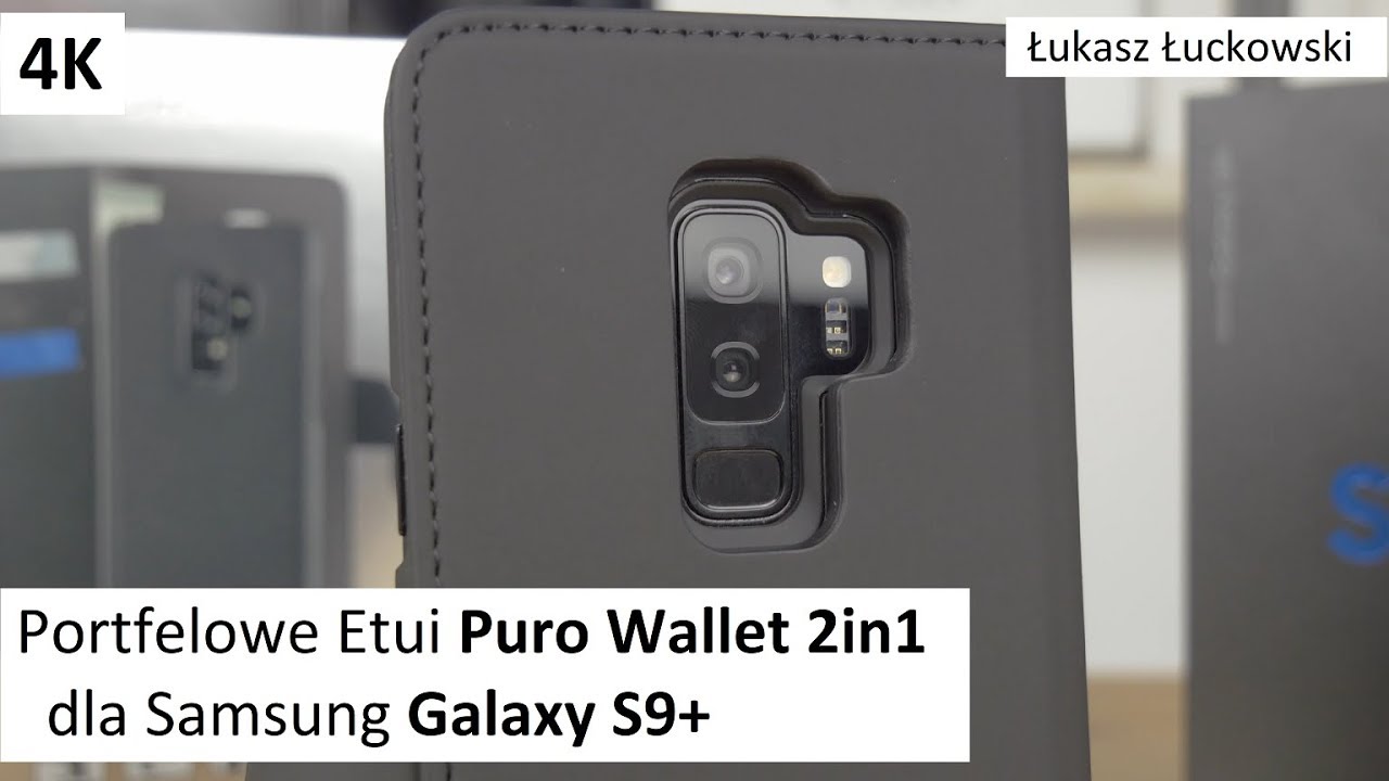 Portfelowe Etui Puro Wallet Detachable 2in1 dla Samsung Galaxy S9+ | Rzut Oka