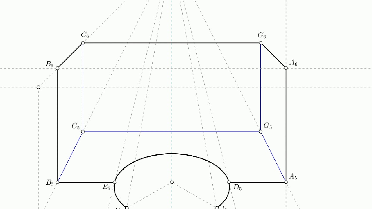 Como calcular las alturas en perspectiva cónica