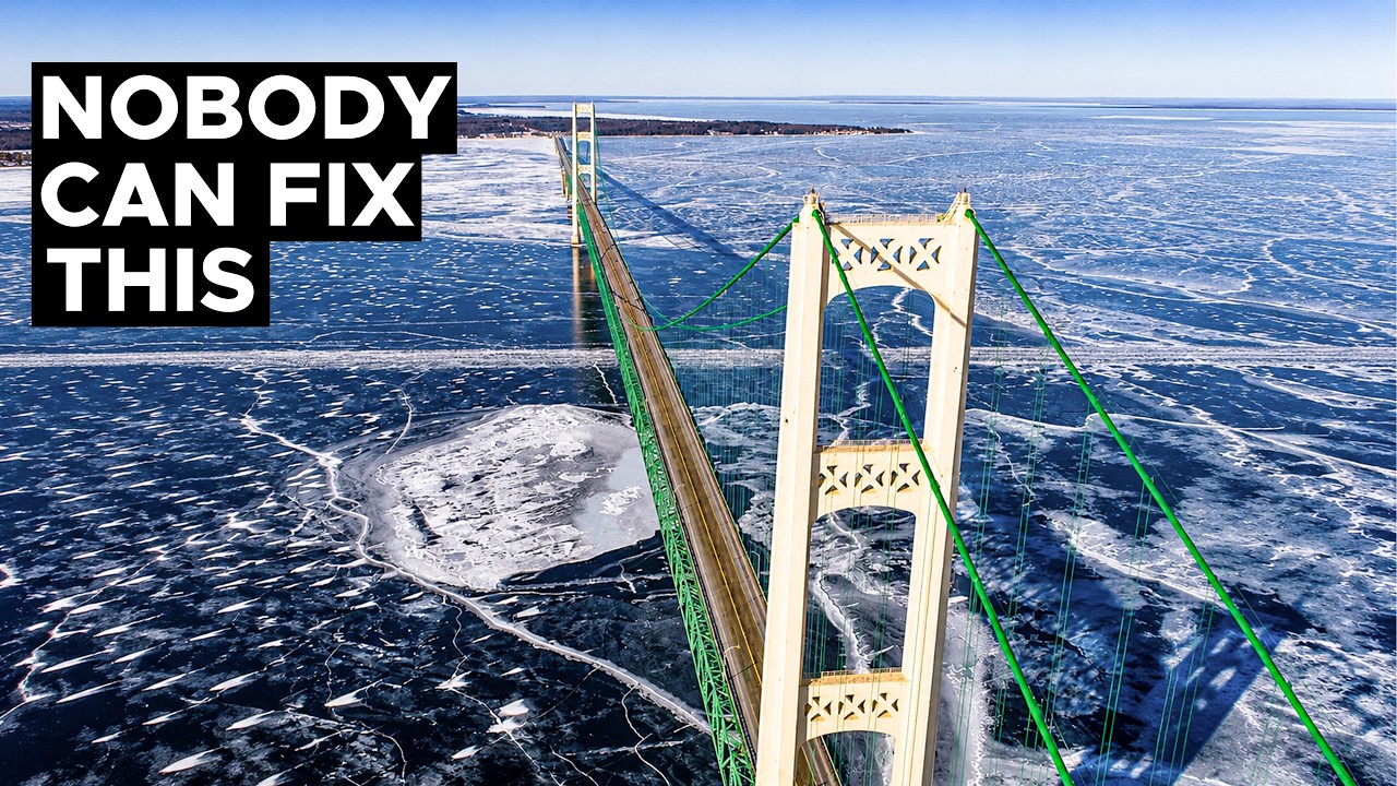 Najbardziej niemożliwy most w Ameryce ma problem, kt&oacute;rego nikt nie potrafi rozwiązać | Most Mackinac