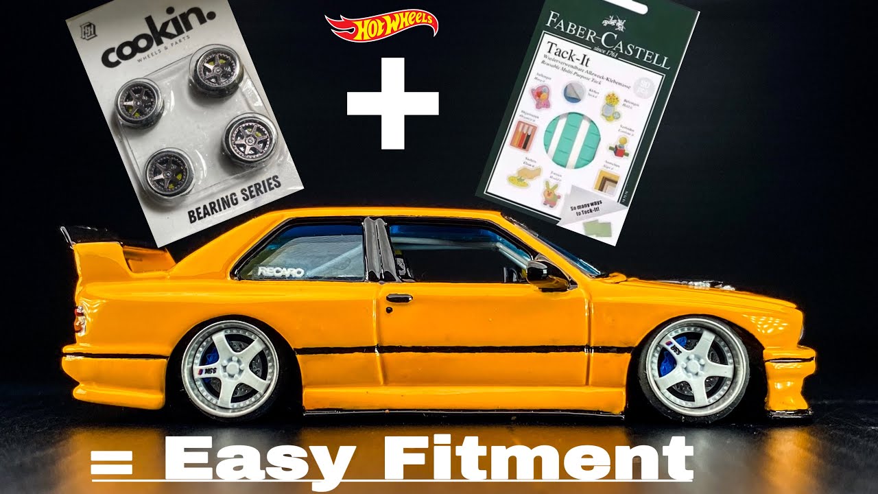 How to fitment wheels easier | BMW E30 Godzilla VR38DETT Engine Hot Wheels Custom