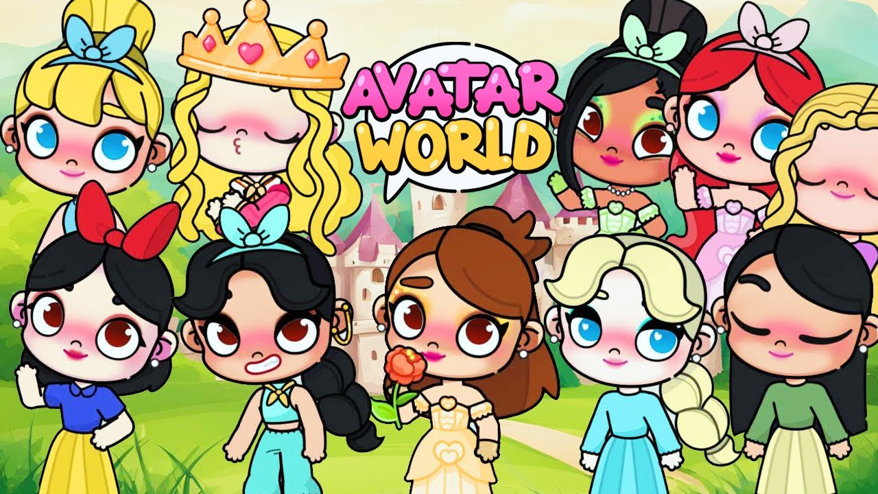 *RETO* &iexcl;CREANDO a las PRINCESAS DISNEY en AVATAR WORLD! 👑