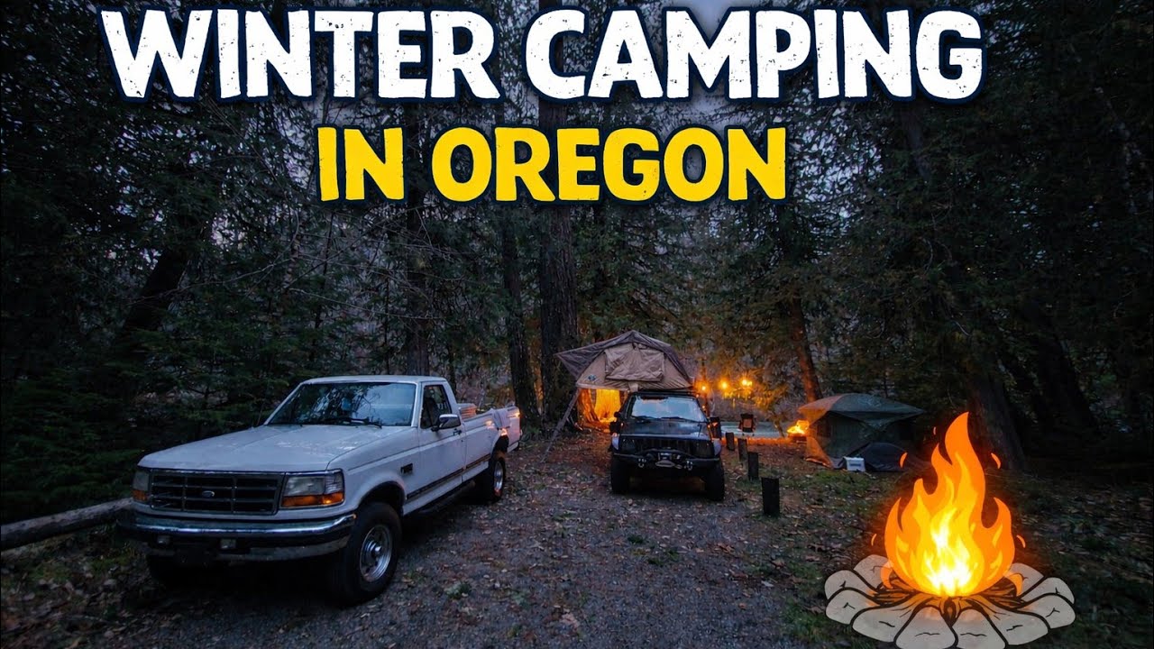 Winter Car Camping in Oregon 🏕 Simple Forest Camp Setup