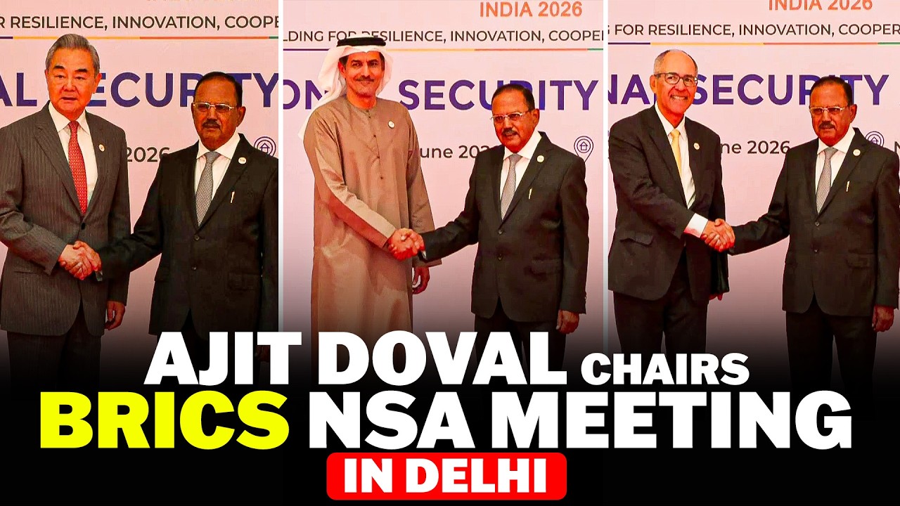 LIVE:India Hosts BRICS NSA Meeting|Ajit Doval Chairs Talks on Emerging Security Threats & Technology