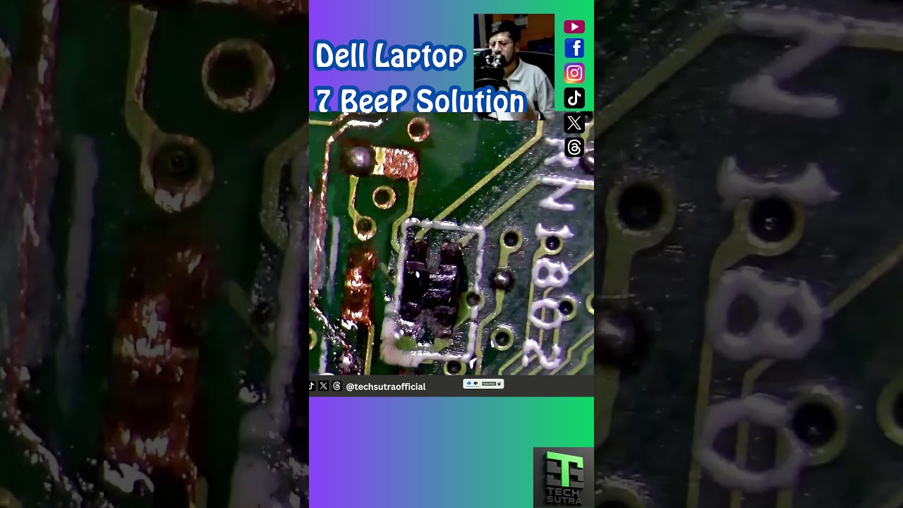 Dell 7 Beep Error FIXED with Simple Jumper! 💻 #Shorts #techsutra
