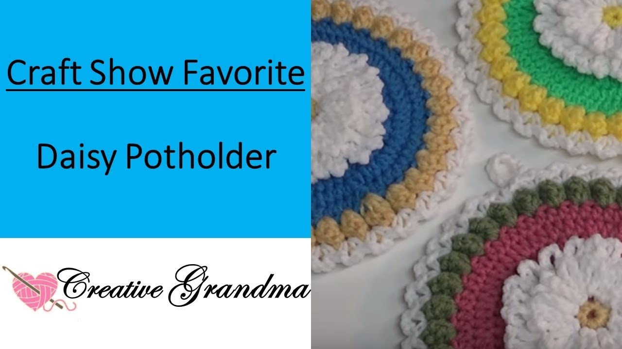 Daisy Potholder (Free Crochet Pattern)