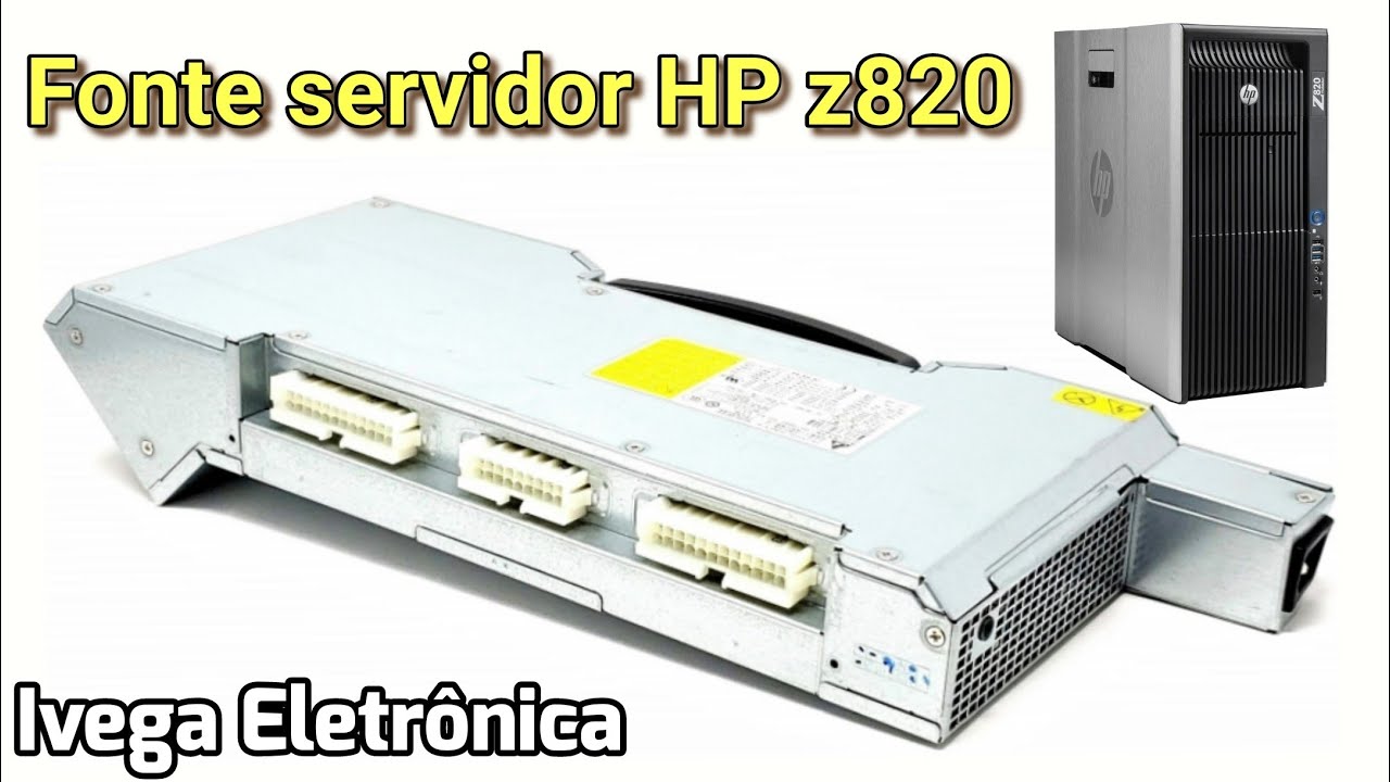 Fonte do servidor HP z820 DPS-1125AB, não liga