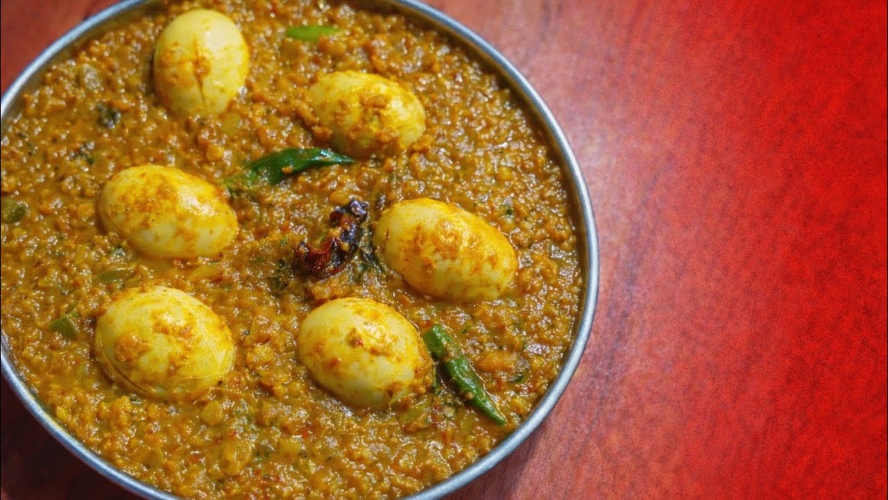 ডিম দিয়ে মসুর ডাল রেসিপি | সহজ ও ঝটপট ডাল রান্না | Egg Dal Recipe Bengali
