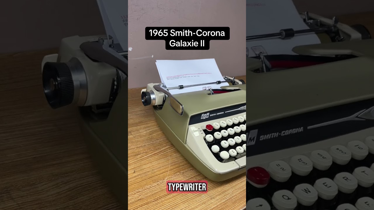How to use all functions on a Smith-Corona Galaxie II vintage portable typewriter