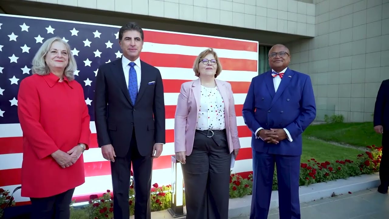 Nechirvan Barzani Bashdari Saroki Harem la Roji Nishtimani Amrika     3 5 2023