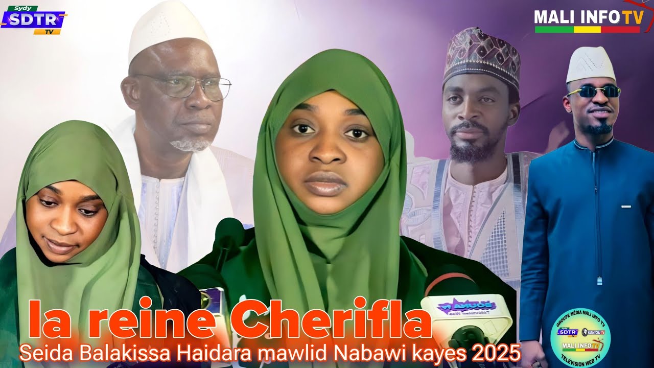 Reine Cherifla Seyda Balakissa Haidara au Mawlid Nabawi kayes ce 14 Février 2025
