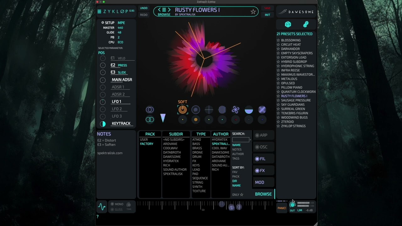 Free Synth ZYKLØP by Dawesome – Presets Showcase