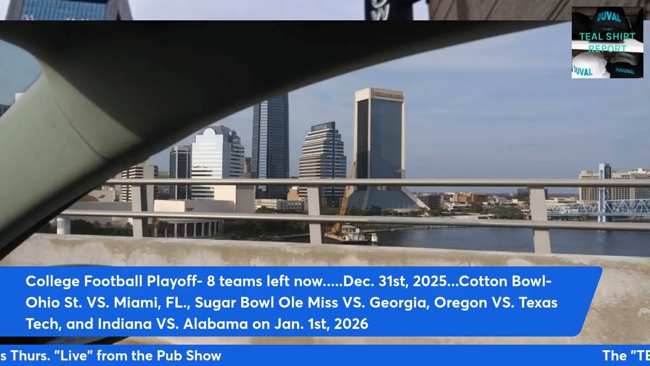 NFL Football -Jacksonville Jaguars with 12 WINS! College Football Playoff! Happy New Year! Ep #87