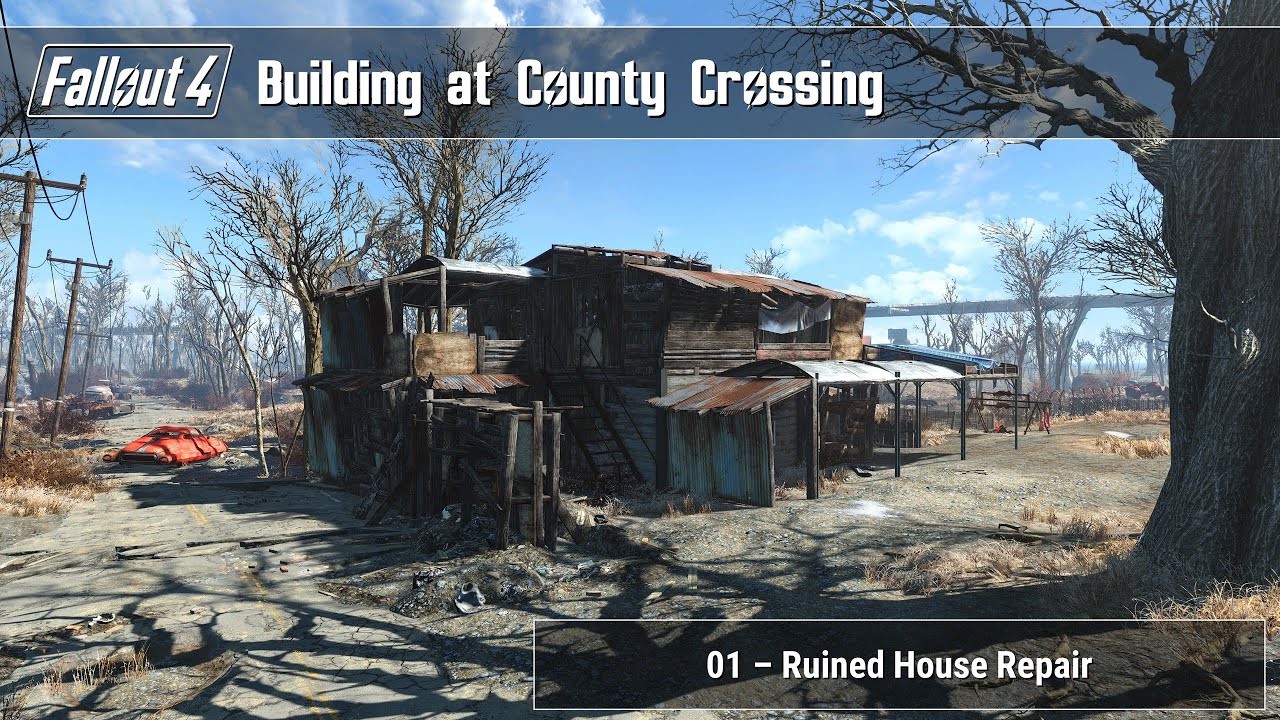 Fallout 4 - Building at County Crossing 01 (Ruined House Repair)