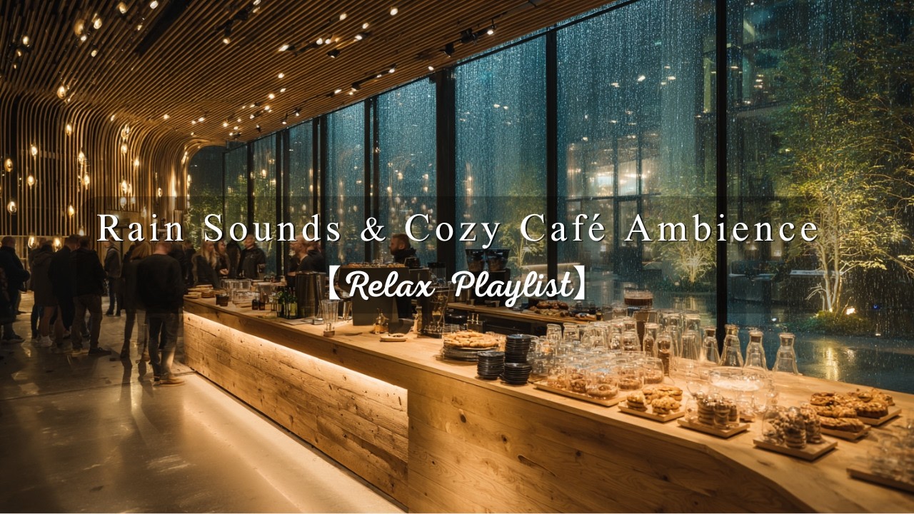【Relax Best】雨音とカフェの人声でChill｜Cozy 洋楽playlist 🌙