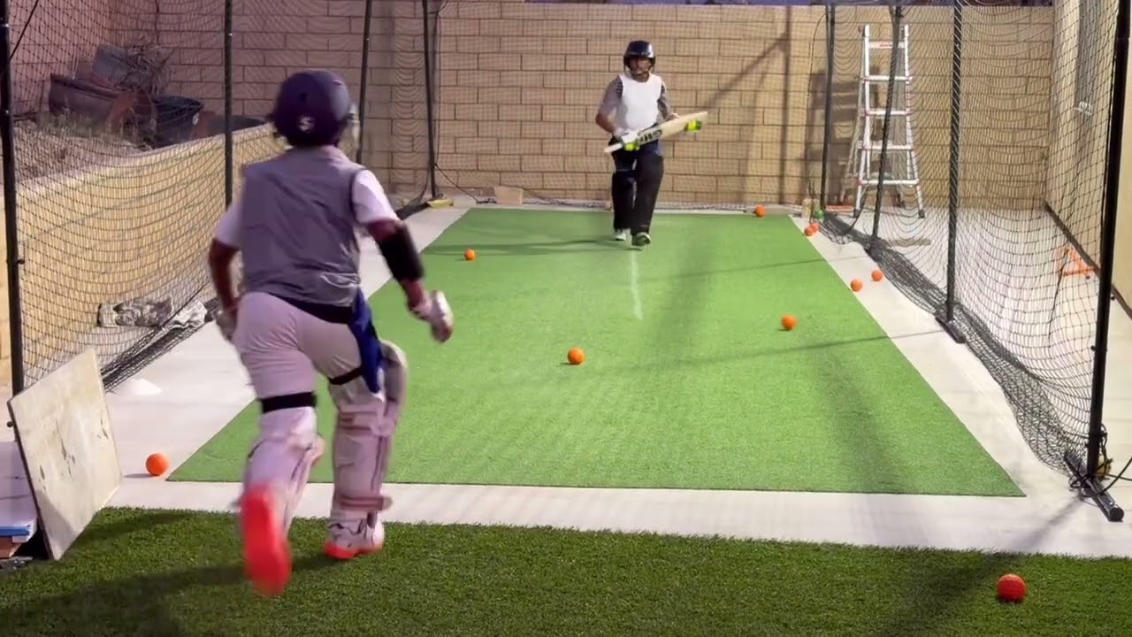 dec-13-2025 some net practice with bowling machine.