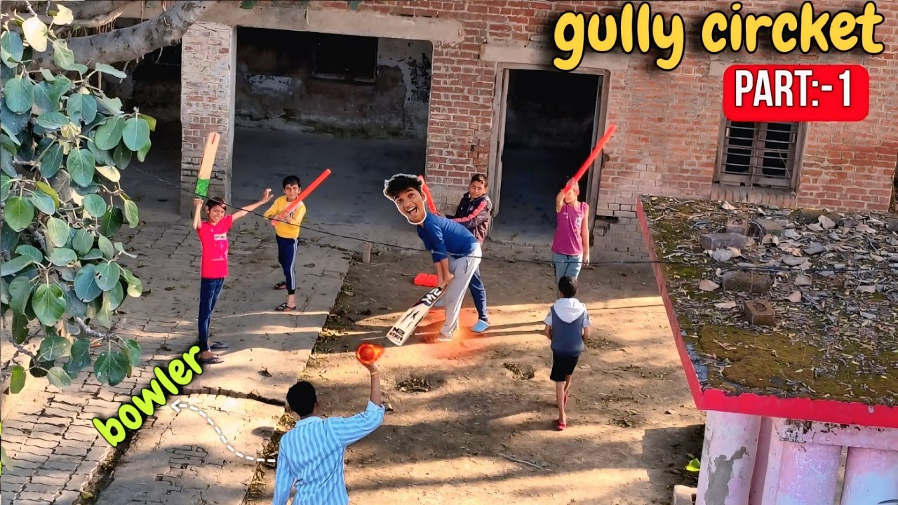 Gully cricket with gully boys  [ part :-1 ] || mazedar cricket match 🏏 #vlog #games #cricketvlog 