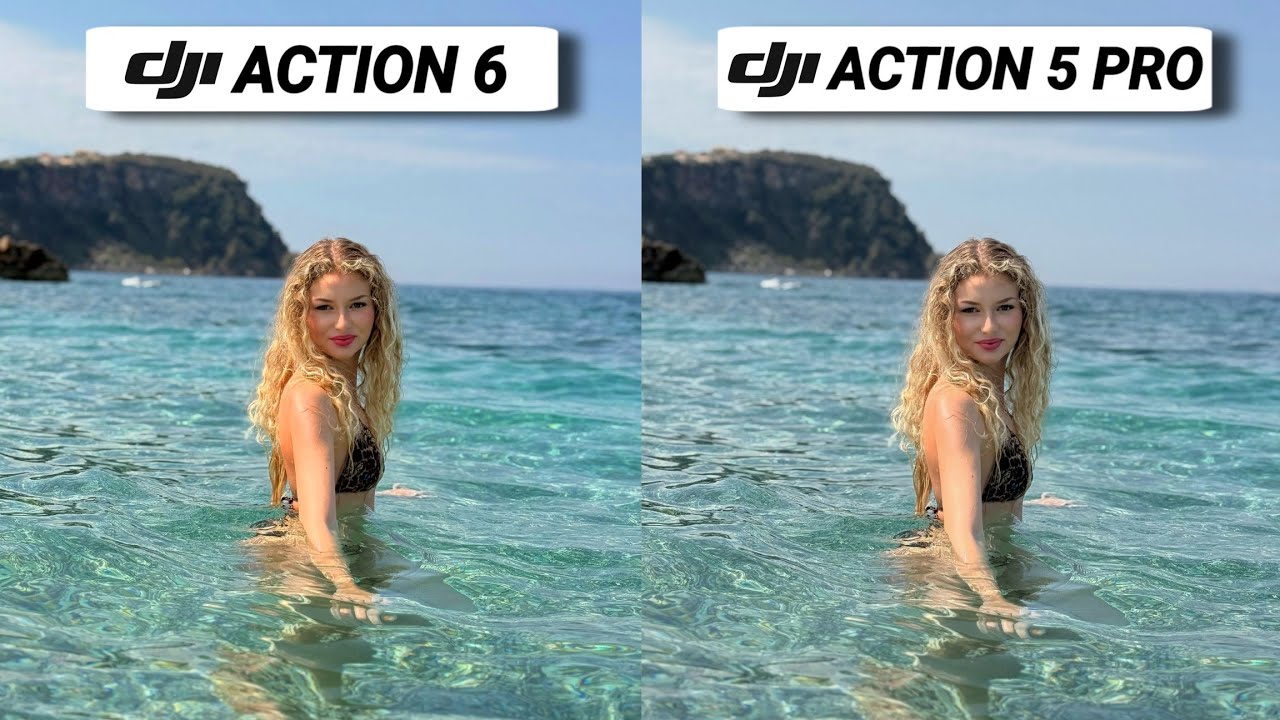 Сравнение тестов камер DJI Action 6 и DJI Action 5 Pro