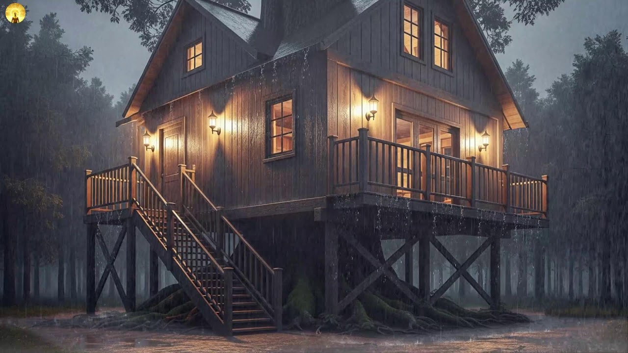 Deep Relaxation Music with Piano and Rain Sounds for Stress-Free Sleep