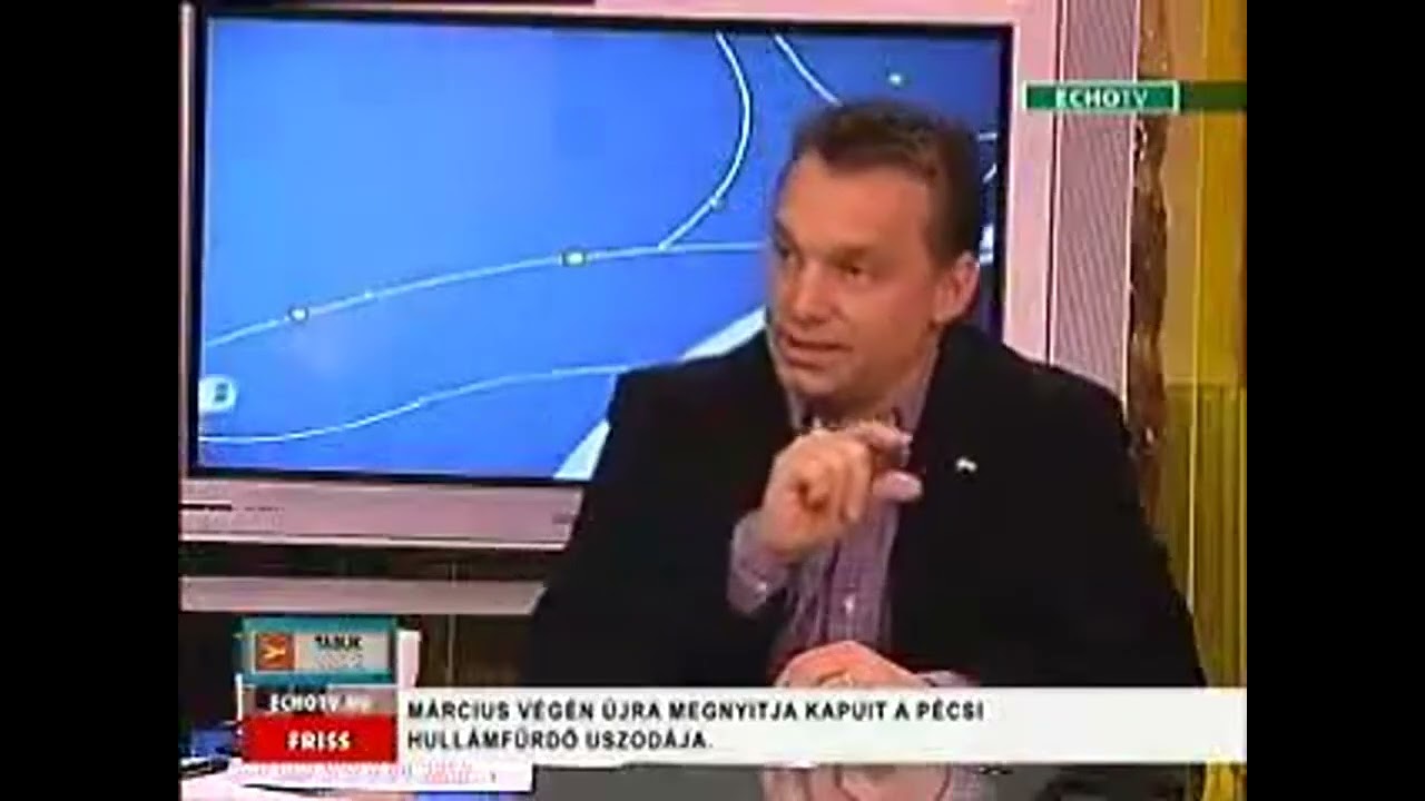 Orb&aacute;n Viktor az Echo TV Tabuk n&eacute;lk&uuml;l c. műsor&aacute;ban (2007. febru&aacute;r 28.)