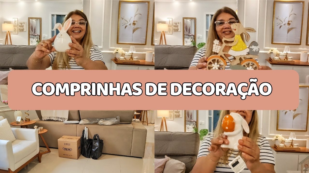 Minhas compras de decoração de páscoa 2025 Shopee| Camicado| Fui shopping busca busca
