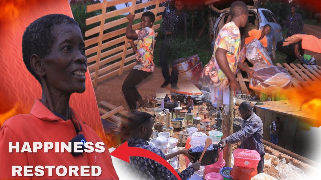 BACK TO MATIEKO WITH HAPPINESS DELIVERD BEDS, PERSONAL ITEMS AND FOOD TO MAMA Priscilla