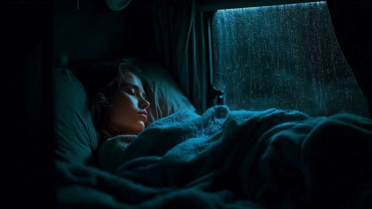 Cozy Night Rain Inside Car 🚗 Rain Sounds in Car with Thunder | Heavy Rain Sounds for Sleeping Night
