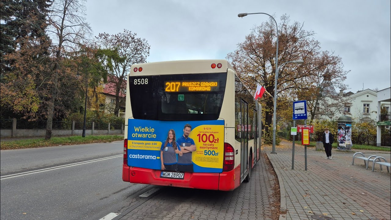 [BP Tour o. Gdańsk] Mercedes-Benz Conecto G #8508 - linia 207, kierunek Pruszcz Gdański Komarowo