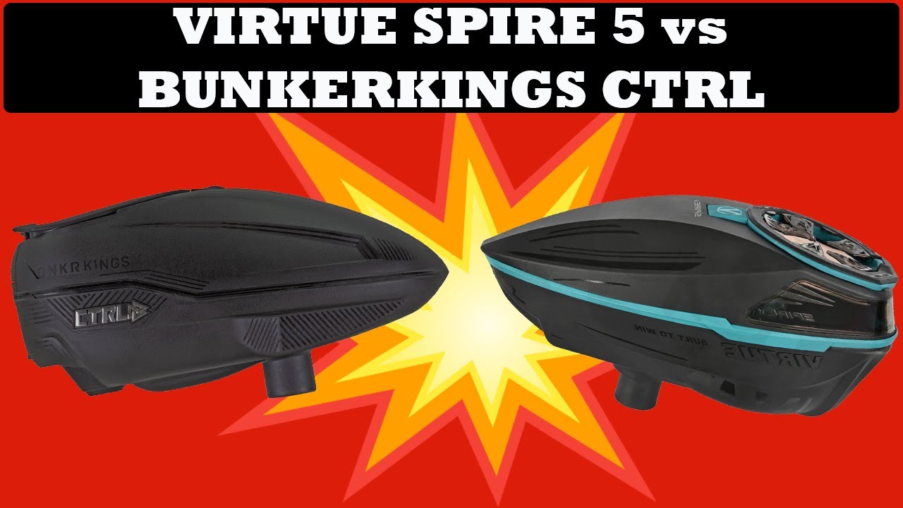 Что лучше?! Хоппер Virtue Spire 5 против лоадера Bunkerkings CTRL | Сравнение пейнтбольных лоадеров