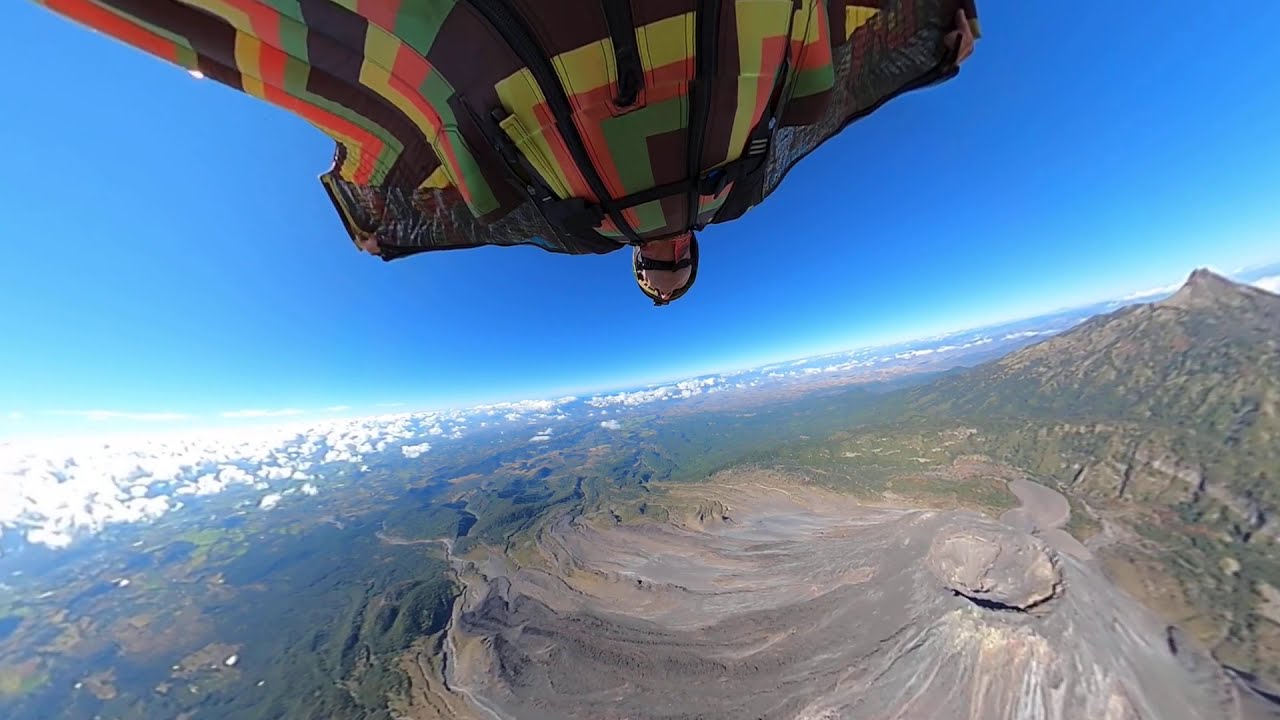 Wingsuit Flight Over A Volcano. Volcano Mission #2, Volc&aacute;n de Fuego de Colima, Jalisco / MEXICO