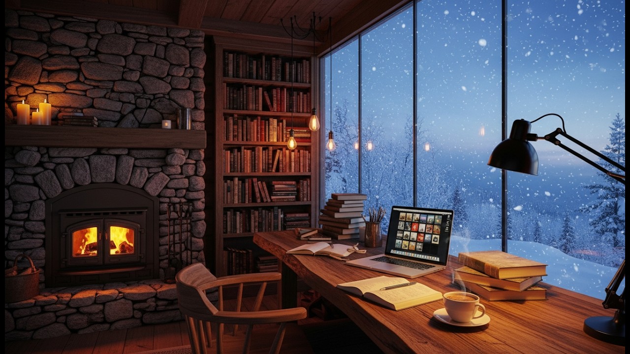 Cozy Jazz Ambience Coffee Shop, A Cup of Love Late Night Jazz for Work