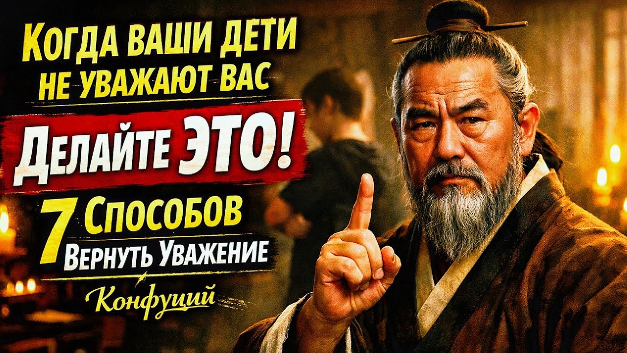 Когда ваши дети не уважают вас, делайте ЭТО - 7 действенных способов вернуть уважение#конфуций