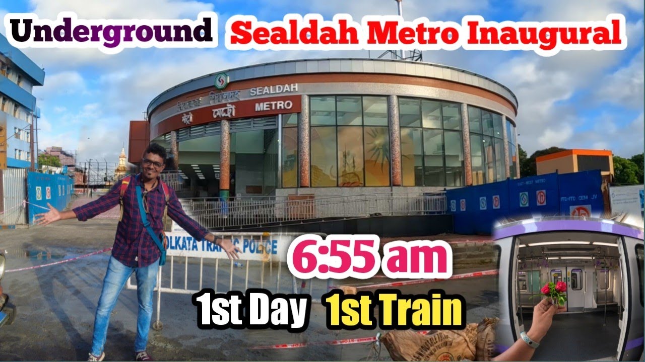 Sealdah Metro inaugural Journey Vlog in Hindi | 15 meter Underground East West Kolkata Metro 😯