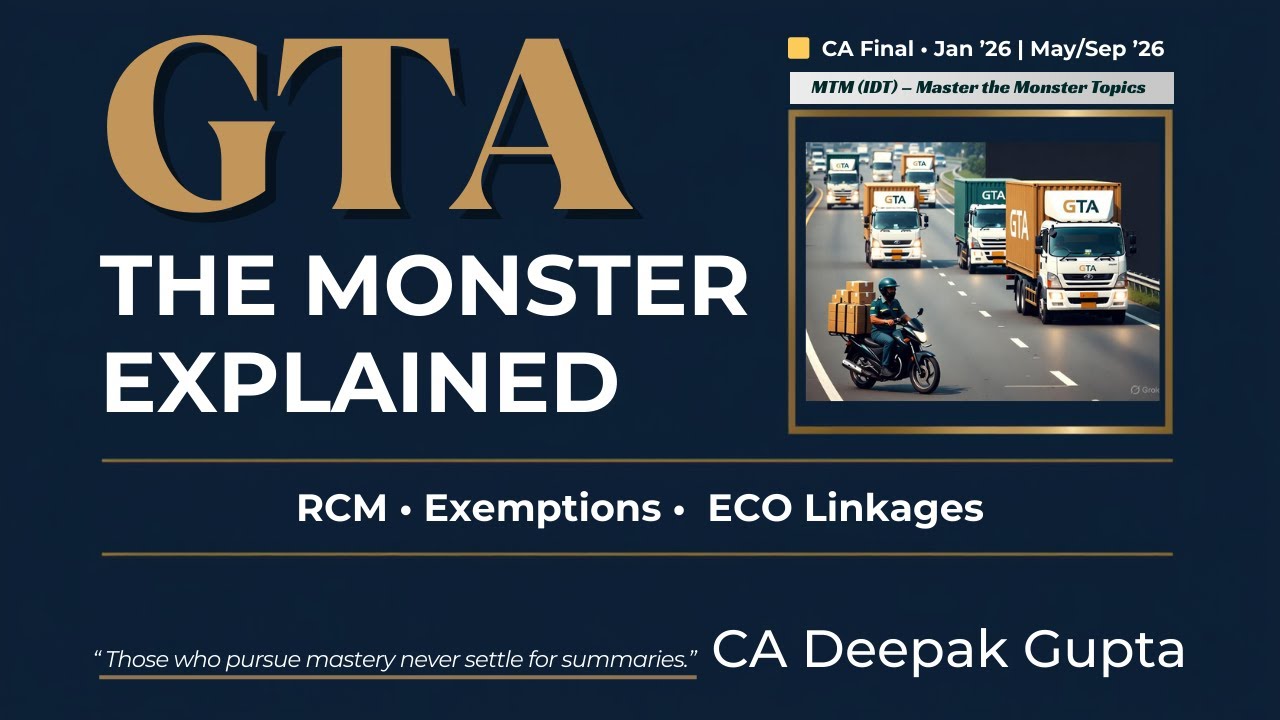 Master the Monster Topics (IDT) – Lecture 1 | GTA | May 2026, Sep 2026, Jan 2027 | FA 2025 Ready