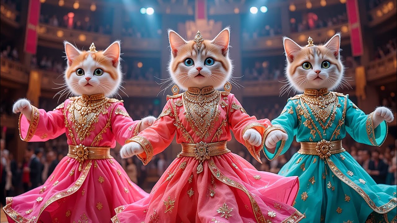 Cutest Cats Dance 💃vibes 🥰.#cats #catdance #funny #viralvideo @meowcatsjfv 