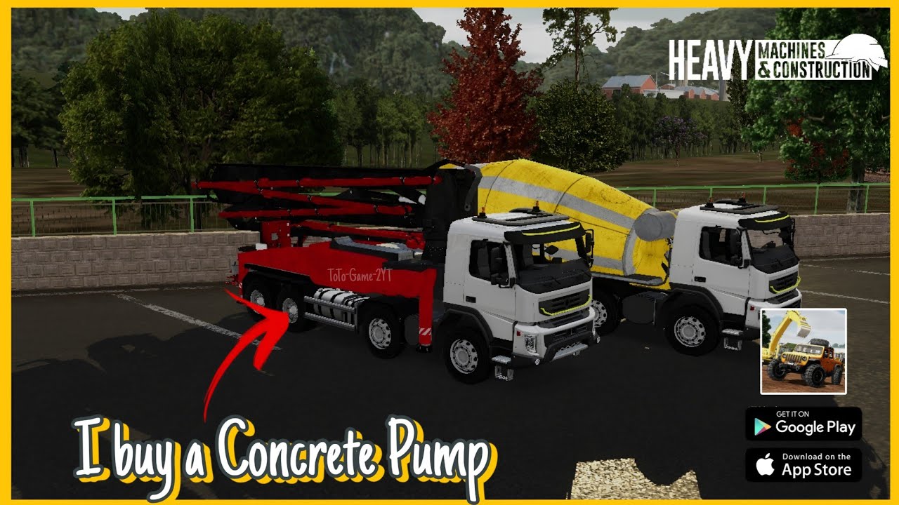 I Buy a Concrete Pump on Heavy Machines and Construction Simulator #heavymachinesandconstruction