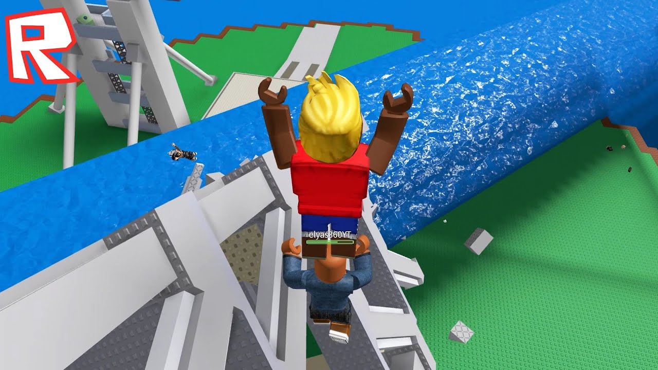 🌊 SOBREVIVIMOS A TSUNAMI EN ROBLOX NATURAL DISASTER con Massi y Elyas 😂