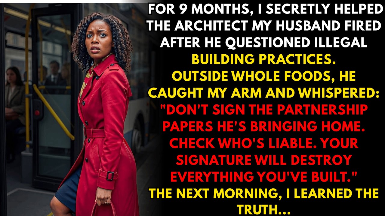 For months I helped the man my husband destroyed. Then he handed me proof of everything...